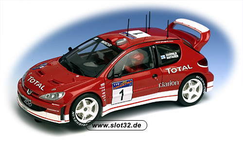 AUTOART Peugeot 206 WRC # 1 red